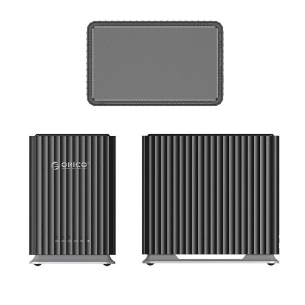 Ảnh minh họa Hộp Đựng Ổ Cứng 3.5 inch 5 Khe Cắm SATA 3 USB-C ORICO 9758C3-V1-EU-BK-BP 1