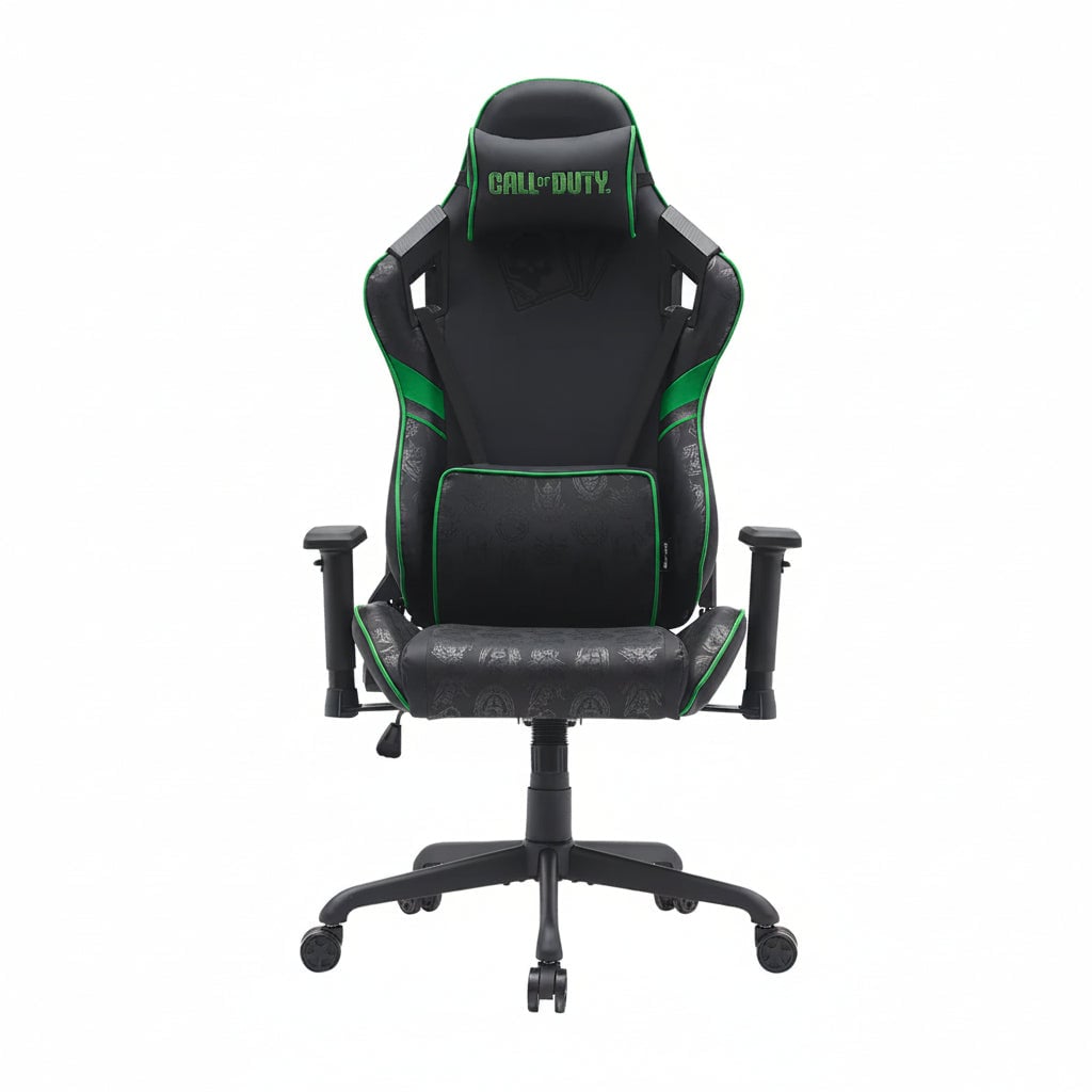 Ghế gaming Call of Duty x GAMEON được cấp phép, tay vịn 2D và chân đế kim loại - Green/Black