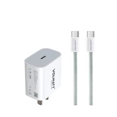  Bộ sạc Nhanh Volwatt 30W, Trắng 
