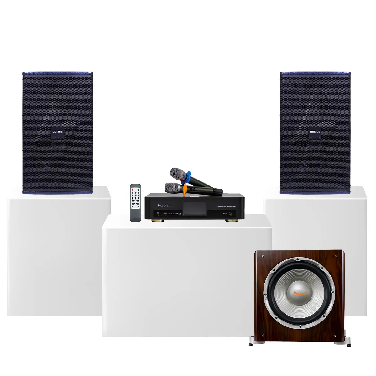Ảnh minh họa Dàn karaoke gia đình Domus 21 (Domus DP-6210 MAX, Bksound DKA 6500, Bksound SW512) 2