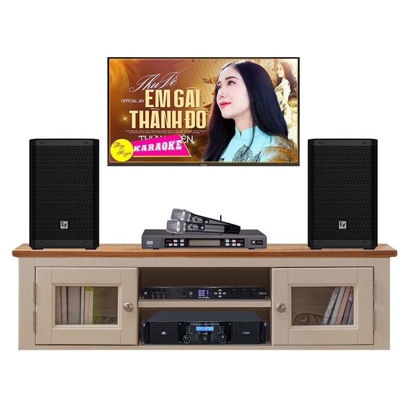 Dàn Karaoke Gia Đình KHD76 (Electro-Voice ZLX8-G2, JKAudio X6000 Plus, B5 Pro, H2600)