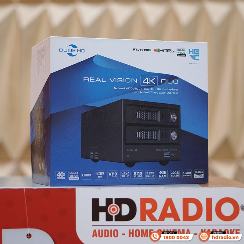 Ảnh minh họa Đầu Dune HD Real Vision 4K Duo, Android 9.0, Phát 4Kp60 Dolby Vision và HDR10+ 1