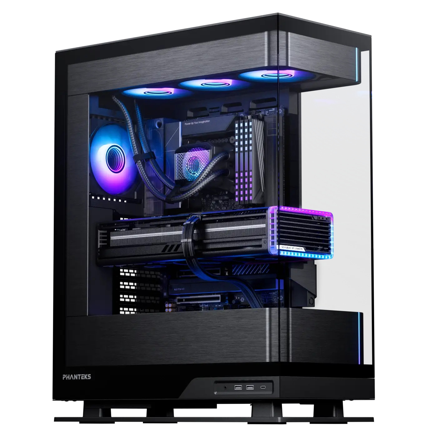 CASE Phanteks Evolv X2 Satin Black (Mid Tower / E-ATX, ATX, Micro-ATX, Mini-ITX)