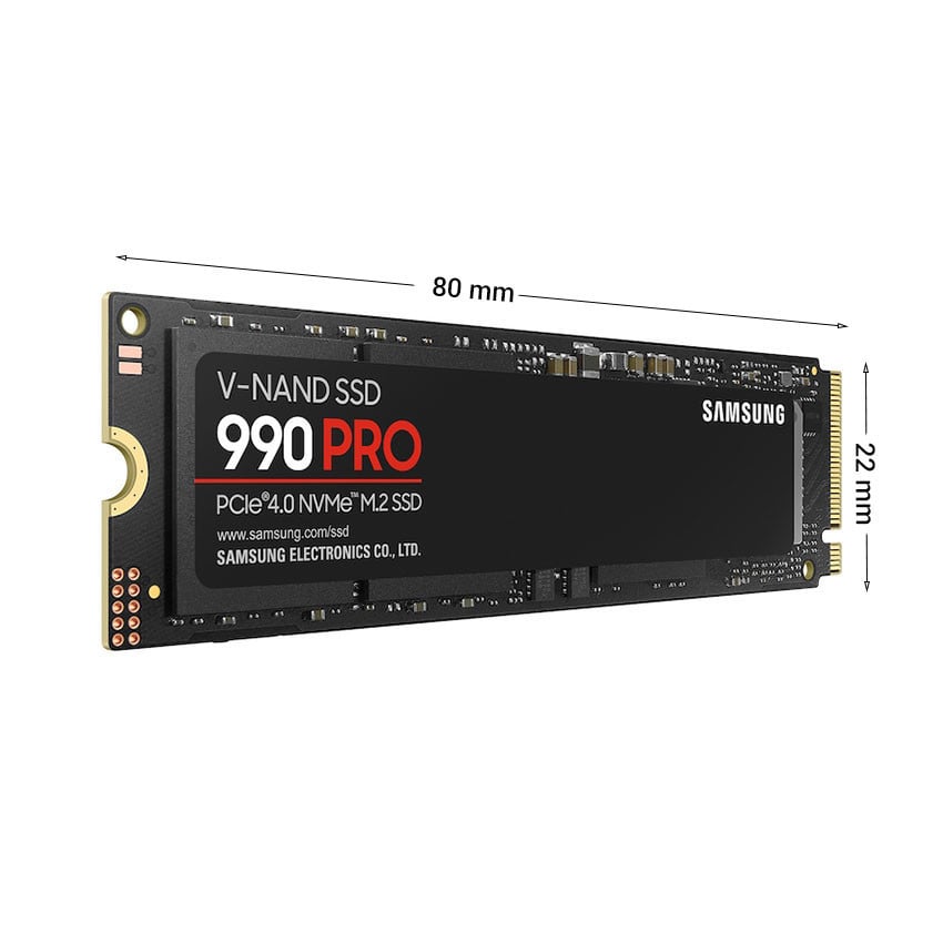 Ảnh minh họa SSD NVME SAMSUNG 990 PRO 1TB (ĐỌC/GHI 7450 MB/S6900 MB/S) PCIE 4.0 X4 2280 M2 1