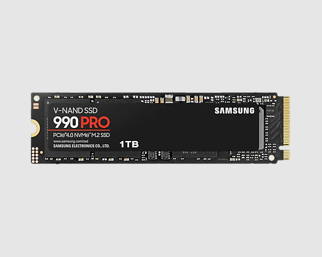 Ảnh minh họa SSD NVME SAMSUNG 990 PRO 1TB (ĐỌC/GHI 7450 MB/S6900 MB/S) PCIE 4.0 X4 2280 M2 3