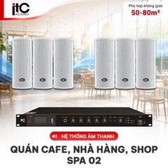  Hệ Thống Âm Thanh Quán Cafe, Nhà Hàng, Shop, Spa 02 (ITC T-702S) 