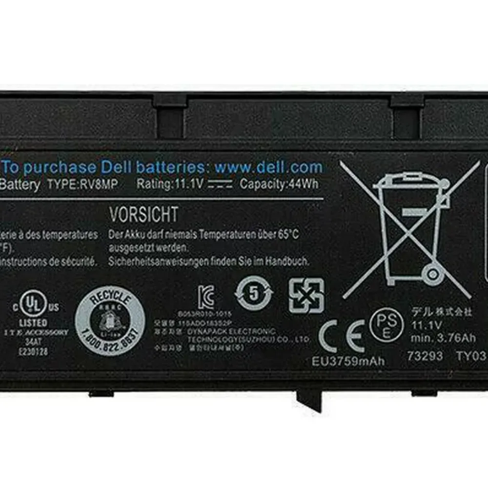 Ảnh minh họa Thay Pin Dell Latitude XT3 Tablet PC 5K4WW 0DNY0 4JGY8 H6T9R 37HGH 1NP0F SN03XL, RV8MP Zin 1