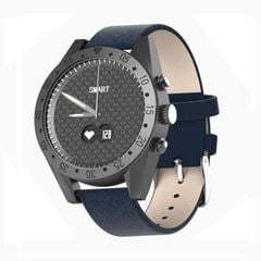  Đồng hồ thạch anh thông minh OLED T4M Leather Strap Blue – Màn hình 0.49 inch, chống nước 30m, hỗ trợ đo nhịp tim & huyết áp 