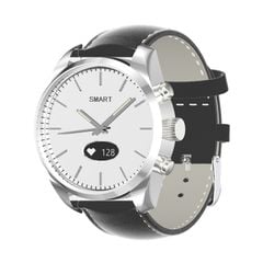  Đồng hồ T4W OLED 0,49 inch Leather Strap Black – Thạch anh thông minh, IP30, Theo dõi sức khỏe 