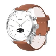  Đồng hồ T4W OLED 0,49 inch Leather Strap Brown – Thạch anh thông minh, IP30, Theo dõi sức khỏe 