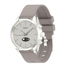  Đồng hồ T4W OLED 0,49 inch Silicone Strap Light Brown – Thạch anh thông minh, IP30, Theo dõi sức khỏe 