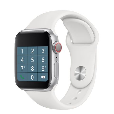 H55 Pro Silicone Strap Silver White – Đồng hồ thông minh dây silicon trắng bạc, chống nước, theo dõi huyết áp & giấc ngủ