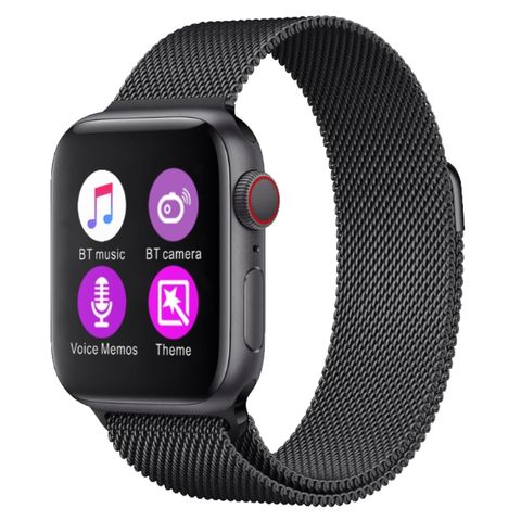 H55 Pro Steel Strap Black – Đồng hồ thông minh 1.4 inch, dây thép đen sang trọng, đo nhịp tim & huyết áp chuẩn xác