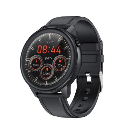 Đồng hồ thông minh F81 Black Silicone – Màn hình màu 1,3 inch, chống nước IP68