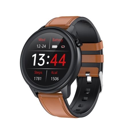 Đồng hồ thông minh F81 Brown Silicone – Màn hình màu 1,3 inch, chống nước IP68
