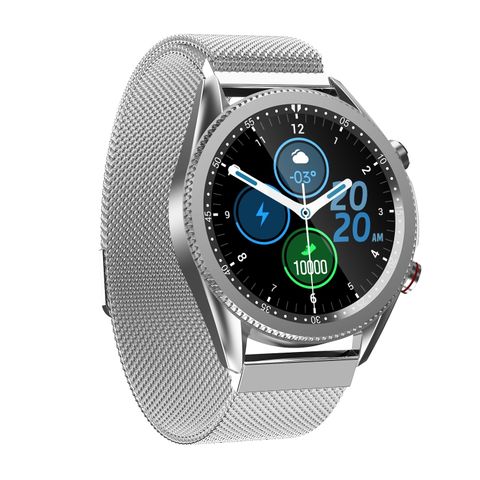 M98 Steel Strap Silver – Đồng hồ thông minh đa năng, theo dõi sức khỏe, pin lâu