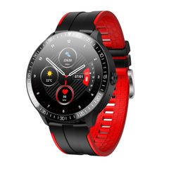  Đồng hồ thông minh MT16 Silicone Strap Red – Màn hình 1,28 inch, chống nước IP67, Bluetooth 