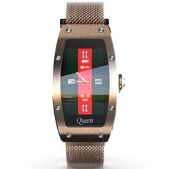  Đồng hồ Lokmat QUEEN Steel Strap Gold – SmartWatch nữ 1.14 inch, chống nước IP67 