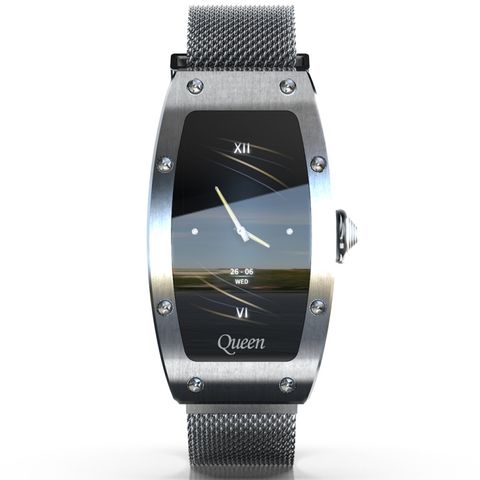 Đồng hồ Lokmat QUEEN Steel Strap Silver – SmartWatch nữ 1.14 inch, chống nước IP67