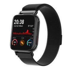  Đồng hồ M96 1,54 inch Steel Black – Màn hình IPS, Bluetooth, Chống nước IP67 