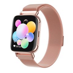  Đồng hồ M96 1,54 inch Steel Gold  – Màn hình IPS, Bluetooth, Chống nước IP67 