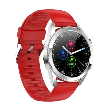 Đồng hồ thông minh G33 1.3 inch Red Silicone – Gọi Bluetooth, Chống nước IP67