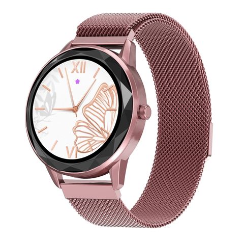 Đồng hồ thông minh HDT7 1.09 inch Steel Pink – Theo dõi sức khỏe, chống nước IP67