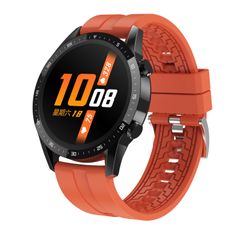  Đồng hồ thông minh T30 Red Silicone – 1,28 inch Life, theo dõi sức khỏe & cuộc gọi Bluetooth 