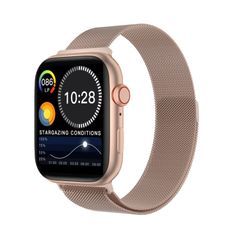  DW35PRO 1.75 inch Steel Trap Rose Gold – Đồng hồ thông minh chống nước IPX7, dây thép 