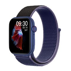  DW35PRO 1.75 inch Nylon Strap Blue – Đồng hồ thông minh chống nước IPX7, dây nylon 