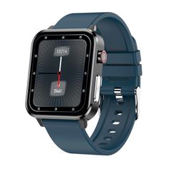  E86 Black Blue – Đồng hồ thông minh chống nước IP68, giám sát oxy máu và nhiệt độ cơ thể, chẩn đoán y tế AI 