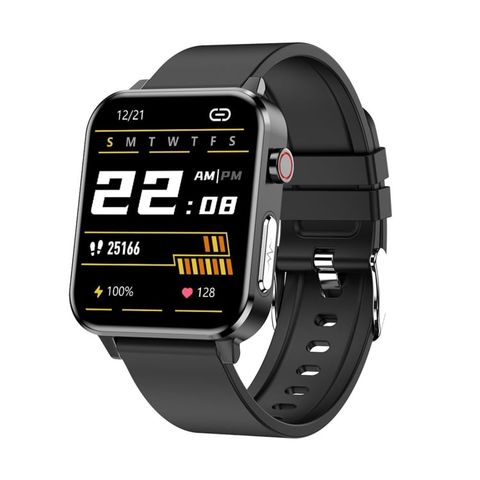 E86 Black – Đồng hồ thông minh chống nước IP68, giám sát oxy máu và nhiệt độ cơ thể, chẩn đoán y tế AI