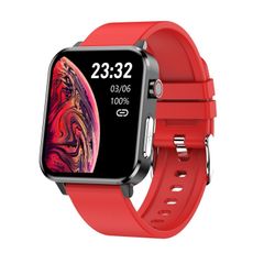  E86 Red – Đồng hồ thông minh chống nước IP68, giám sát oxy máu và nhiệt độ cơ thể, chẩn đoán y tế AI 