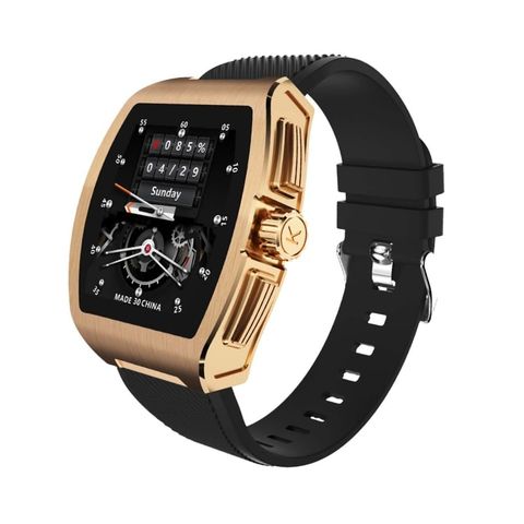 Đồng hồ thông minh HD TCWH004-C1 1.4 inch Gold – Chống nước IP68, Giám sát sức khỏe
