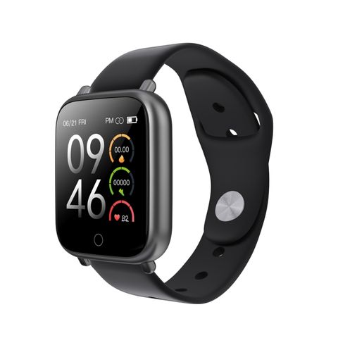 Q1S Smart Watch Black – Màn hình 1,3 inch LCD, IP68, Nhịp tim & Huyết áp
