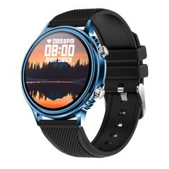  CF81 1.32 inch Đồng hồ thông minh TFT IP67 Silicone Strap Blue – Giám sát nhịp tim, huyết áp, giấc ngủ, nhiều chế độ thể thao 