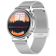  CF81 1.32 inch Đồng hồ thông minh TFT IP67 Steel Strap Silver – Giám sát nhịp tim, huyết áp, giấc ngủ, hỗ trợ nhiều chế độ thể thao 