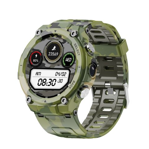 Q998 4G Smart Watch Xanh Quân Đội – Màn hình 1,28 inch, Gọi SOS, Chống nước 3M