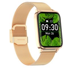  Đồng hồ thông minh JM01 1.69 inch TFT Steel Gold  – Bluetooth 5.0, IP67 