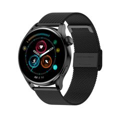  Đồng hồ thông minh HK3 Steel Strap Black – Màn hình cảm ứng IPS 1.28 inch, Bluetooth 4.0, Chống nước IP68 