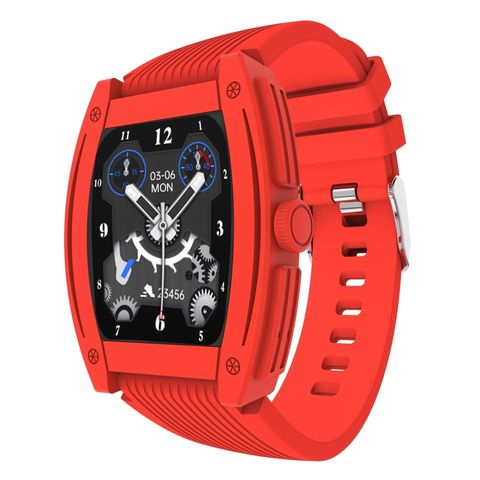 Đồng hồ thông minh N72 Silicone Red - 1.57 inch Bluetooth 5.2 dây silicon chống nước