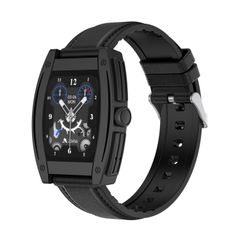  Đồng hồ thông minh N72 Leather Black - 1.57 inch Bluetooth 5.2, gọi điện & đo nhịp tim 