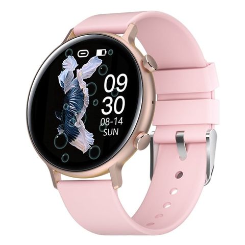 GW33 Pro Pink – Đồng hồ thông minh nữ 1.3 inch, chống nước 30m, theo dõi chu kỳ & nhịp tim