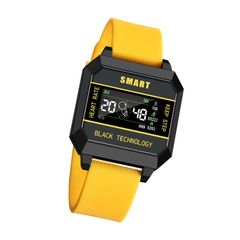  Đồng hồ thông minh X5 Yellow – Màn hình tròn 1.32 inch, đo nhiệt độ & ECG 
