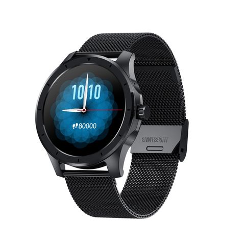 MX10 Black Steel – 1.28 inch IPS, Đồng hồ thông minh chống nước IP68, Hỗ trợ cuộc gọi Bluetooth