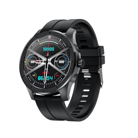 MX10 Black Silicone – 1.28 inch IPS, Đồng hồ thông minh chống nước IP68, Hỗ trợ cuộc gọi Bluetooth