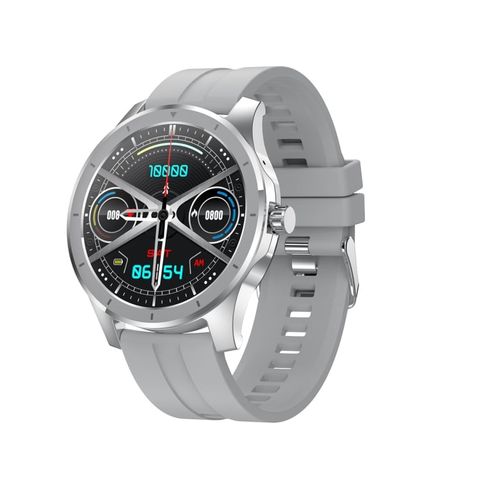 MX10 Grey Silicone – 1.28 inch IPS, Đồng hồ thông minh chống nước IP68, Hỗ trợ cuộc gọi Bluetooth