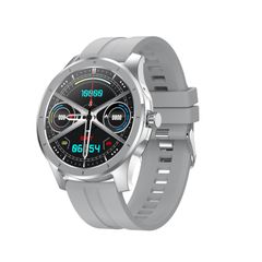  MX10 Grey Silicone – 1.28 inch IPS, Đồng hồ thông minh chống nước IP68, Hỗ trợ cuộc gọi Bluetooth 