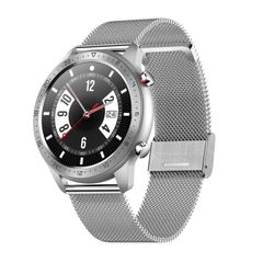  MX13 Silver Steel – Màn hình IPS 1.3 inch, Chống nước IP68, Tai nghe Bluetooth tích hợp, Gọi & phát nhạc 