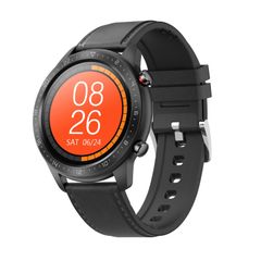  MX13 Black Leather  – Màn hình IPS 1.3 inch, Chống nước IP68, Tai nghe Bluetooth tích hợp, Gọi & phát nhạc 